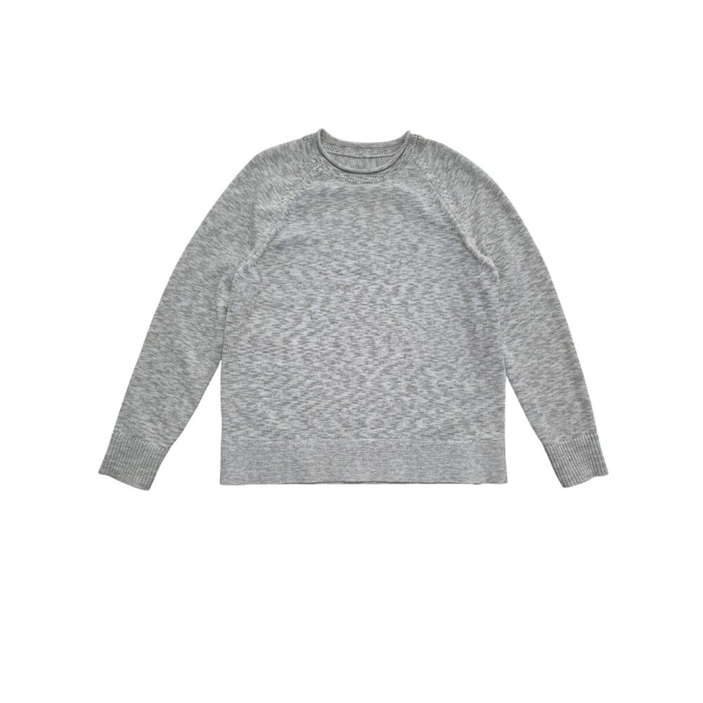 Lululemon Boxy Cotton-Blend Sweater Bone Ivory Rhino Gray Velvet Dust Size L